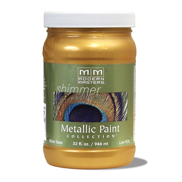 Modern Masters 1 Qt Modern Masters ME194 Iridescent Gold WB Decorative Metallic Paint ME194 - main